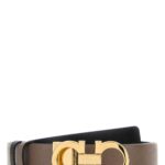 Ferragamo Mud Leather Reversible Belt