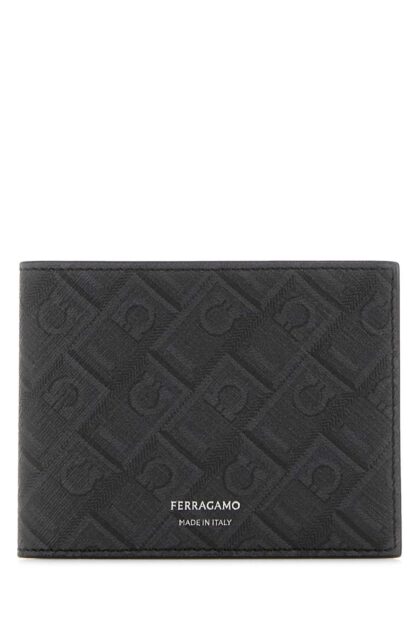 Ferragamo Printed Canvas Wallet