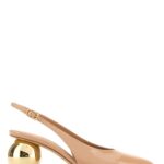 Ferragamo Skin Pink Leather Tessie 70 Pumps