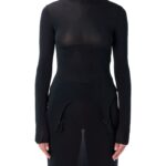 Jean Paul Gaultier Long-sleeve High-neck Body With Lingerie Details
