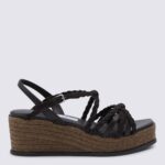 Jimmy Choo Chocolate Leather Espadrillas