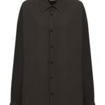 Lemaire Shirt In Brown Viscose