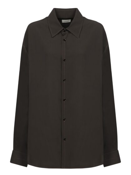 Lemaire Shirt In Brown Viscose