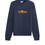 Maison Kitsuné Cotton Sweatshirt With Embroidered Logo On The Front