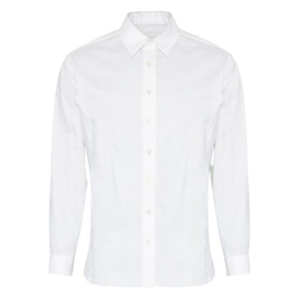 Maison Margiela Long-sleeved Frayed-hem Shirt