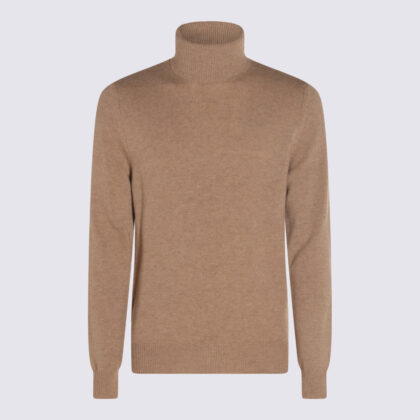 Malo Beige Cashmere Knitwear
