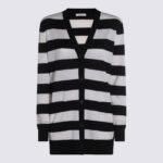 Max Mara Black And White Knitwear