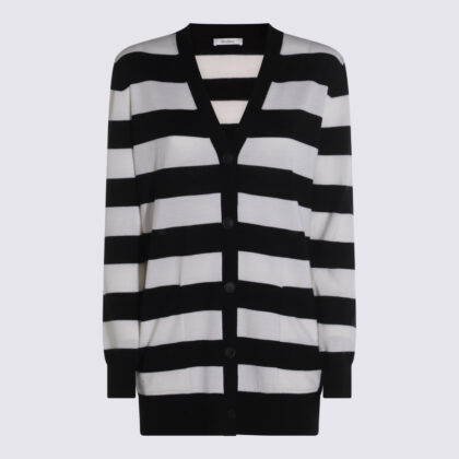 Max Mara Black And White Knitwear