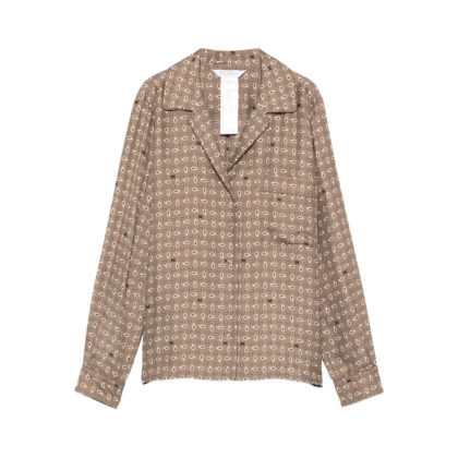 Max Mara Buttoned Patterned Top