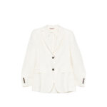 Max Mara Studio Striped Button Jacket