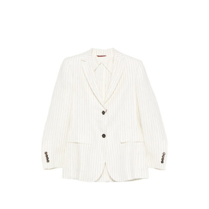 Max Mara Studio Striped Button Jacket