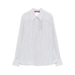 Max Mara Studio Striped Long-sleeve Shirt