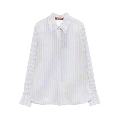 Max Mara Studio Striped Long-sleeve Shirt