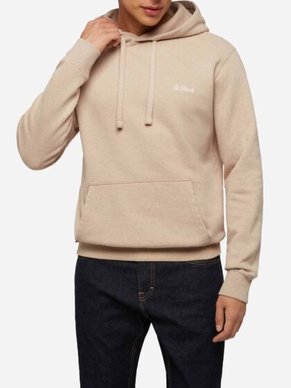 MC2 Saint Barth Mélange Beige Sweatshirt Tribeca With St. Barth Embroidery