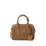 Miu Miu Arcadie Matelassé Leather Tote Bag