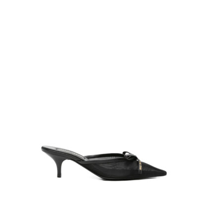 Miu Miu Bow-detail Pointed-toe Mules