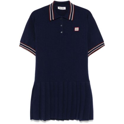 Miu Miu Logo-patch Mini Dress