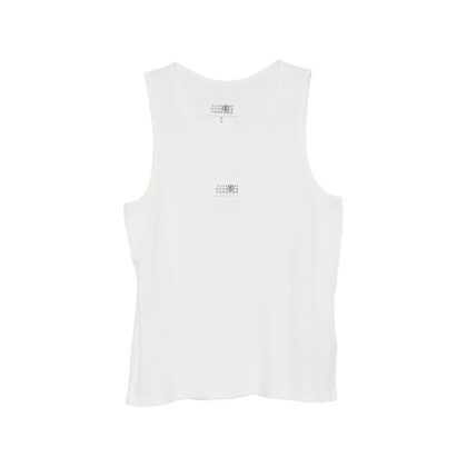Mm6 Maison Margiela Logo Tank Tops