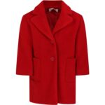 Monnalisa Red Coat For Girl