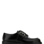 Prada Black Leather Lace-up Shoes