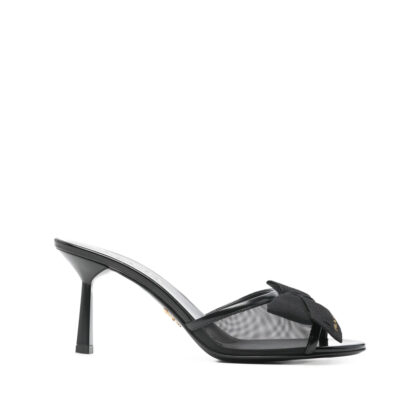 Prada Bow Mesh Sandals