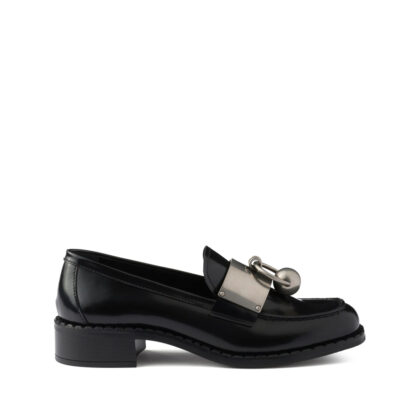 Prada Brushed Leather Loafers