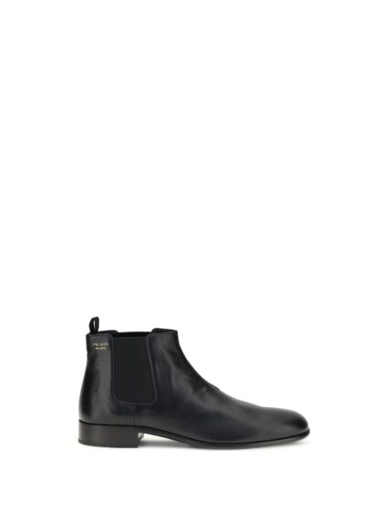 Prada Leather Ankle Boots