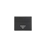 Prada Logo Plaque Open Top Cardholder