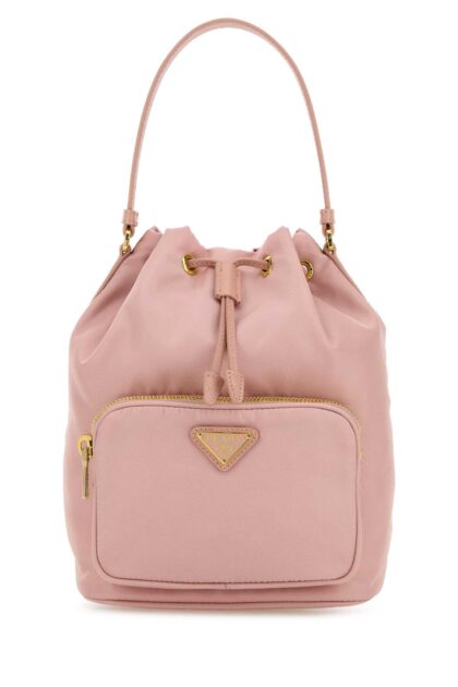 Prada Pink Re-nylon Duet Bucket Bag