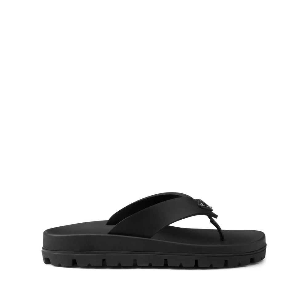 Prada Triangle-logo Flip Flops