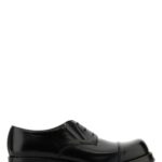 Random Identities Black Leather Lace-up Shoes