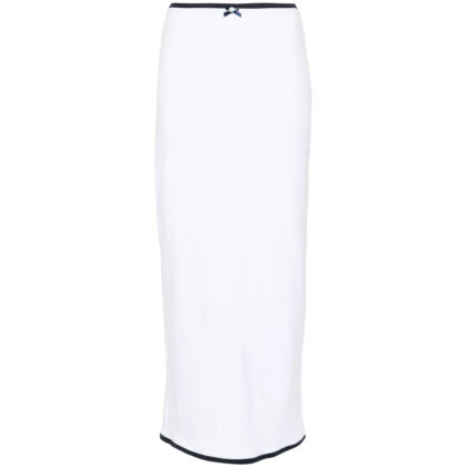 Rowen Rose Contrast-trim Maxi Skirt