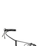 Saint Laurent Black Leather Babylone Sandals