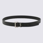Saint Laurent Black Leather Belt