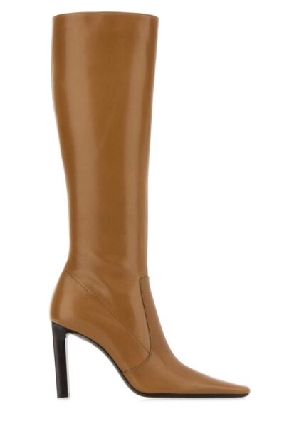 Saint Laurent Camel Leather Jerome Boots