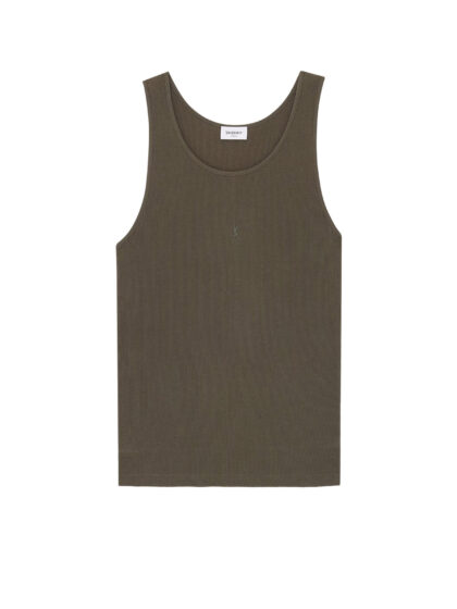 Saint Laurent Ribbed Cotton Top