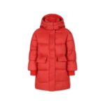 Stella McCartney Kids Red Down Jacket For Girl With Logo