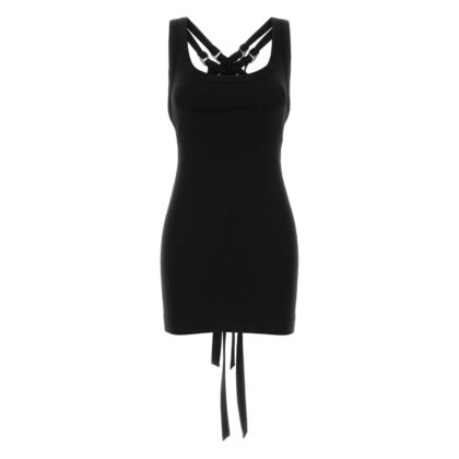 The Attico Crossover-strap Jersey Dress