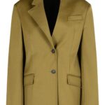 The Attico Green Virgin Wool Blazer