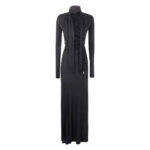 The Attico Lace-up Long-sleeves Maxi Dress
