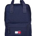 Tommy Hilfiger Blue Backpack For Kids With Logo Patch