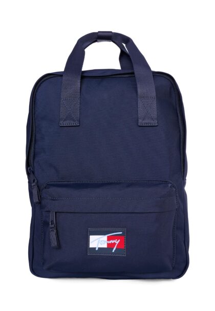 Tommy Hilfiger Blue Backpack For Kids With Logo Patch