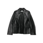 Toteme Grained-texture Leather Jacket