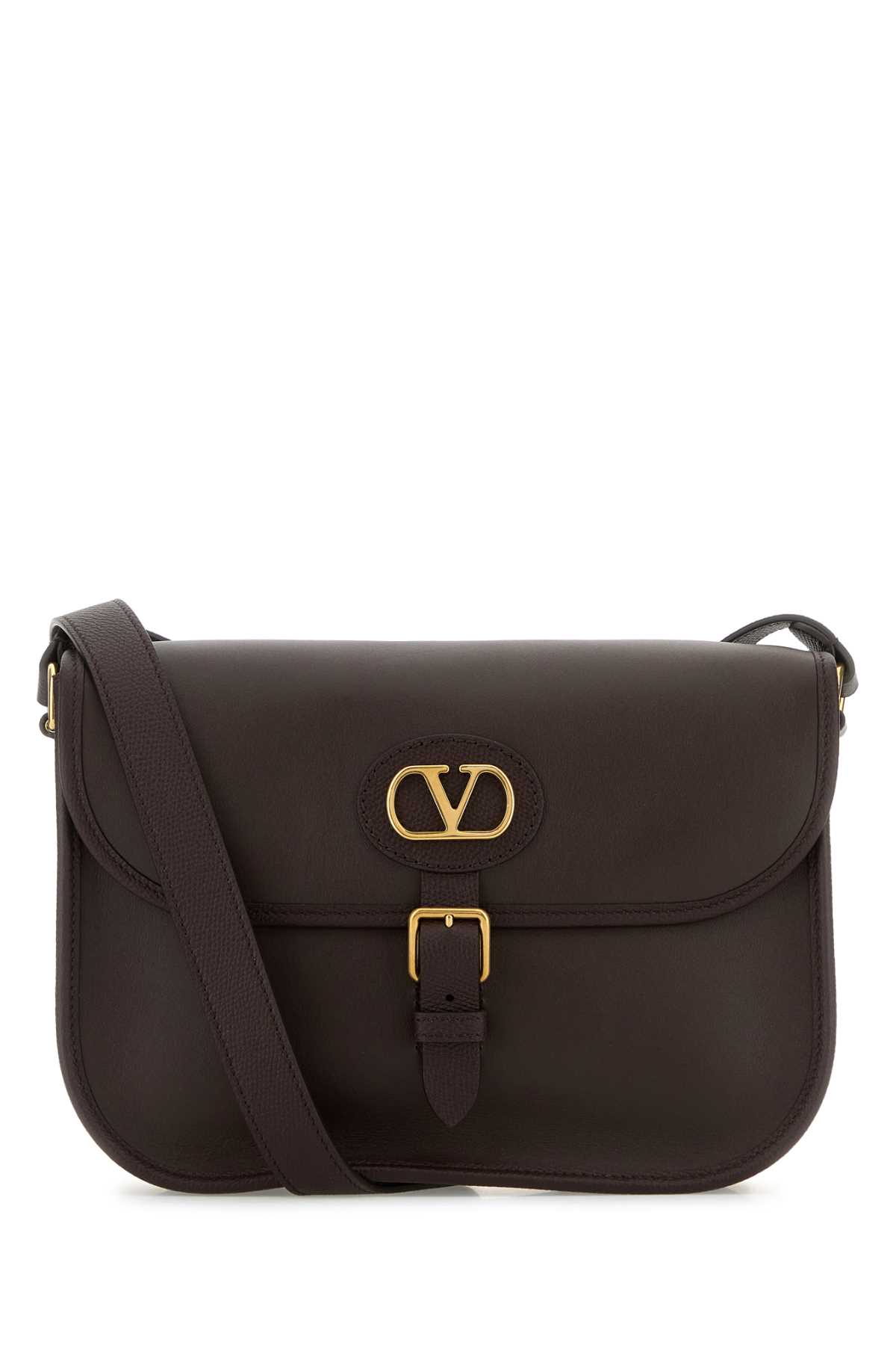 Valentino Garavani Chocolate Leather Antibes Crossbody Bag