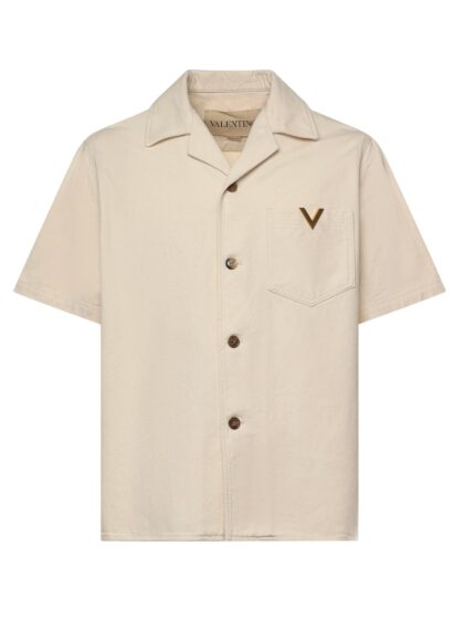 Valentino Garavani Denim Shirt With Vgold
