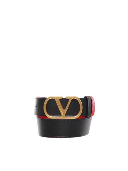 Valentino Garavani Vlogo Signature Calfskin Belt