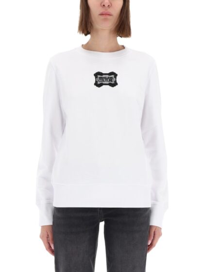 Versace Jeans Couture Sweatshirt With baroque Logo Patch