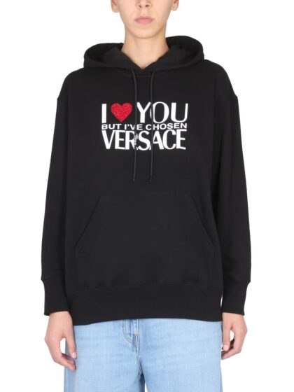 Versace Sweatshirt With I Love You Logo