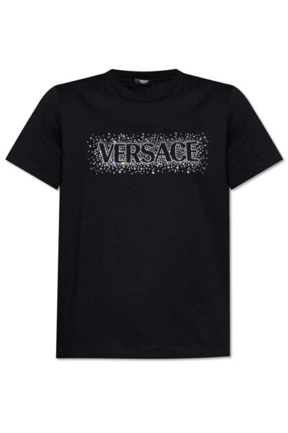 Versace T-shirt With Shimmering Crystals