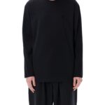 Y-3 Long Sleeve Black Jersey T-shirt